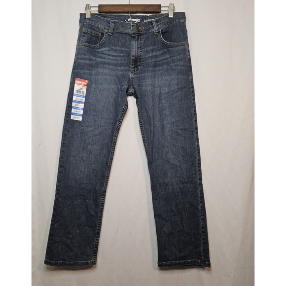 Wrangler Boy's Jean Five Star Husky Fit Flex Size 14 Blue New - Picture 1 of 8